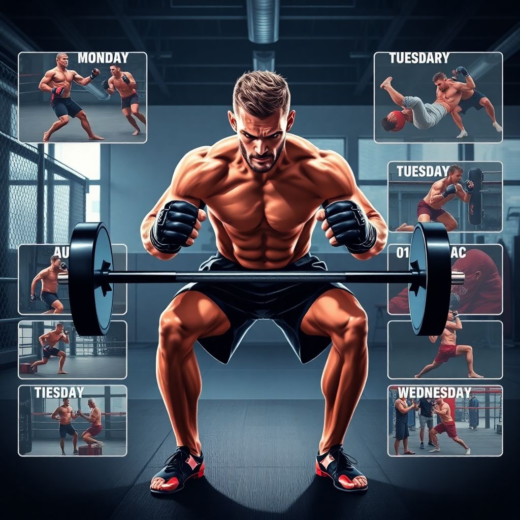 Функциональная тренировка бойца ММА: недельный цикл нагрузок