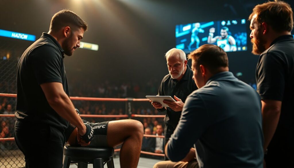 Интервью с тренером: невидимый фронт — как строится работа угла бойца в топ-боях - иллюстрация